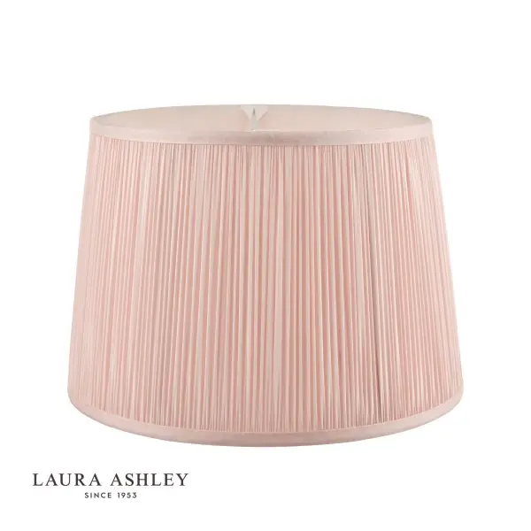 Hemsley Pleated Silk Pink Shade 300mm/ 12 Inch