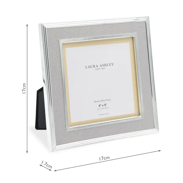 Harrison Square Pale Charcoal Linen Photo Frame