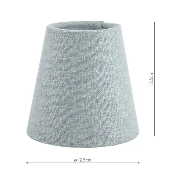 Bacall Linen  Drum Duck Egg Blue Shade 125mm/5 inch