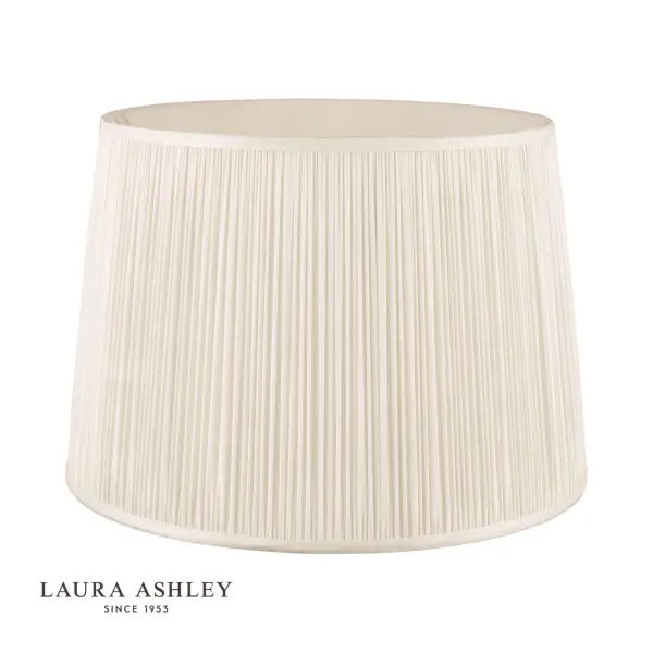 Hemsley Pleated Silk Cream Shade 405mm/16 Inch