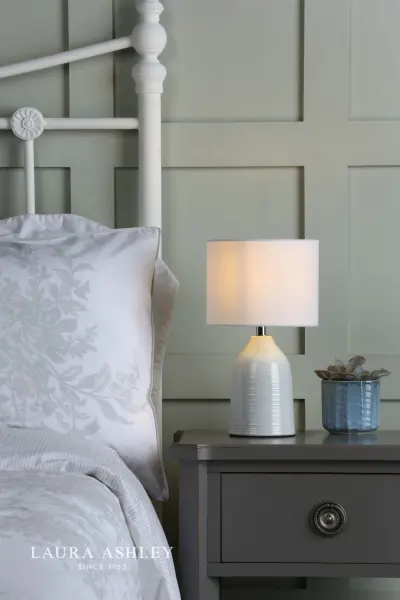 Penny Twin Pack Cream Table Lamps C/W Shade