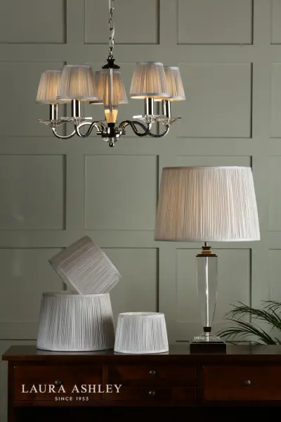 Hemsley Silk Silver Shade 405mm/16 inch