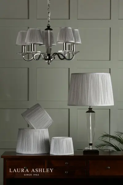 Hemsley Silk Silver Shade 405mm/16 inch