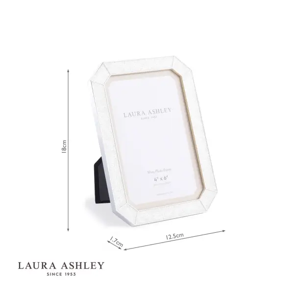 Wren Glitter Silver Plated 4x6 Inch Photo Frame