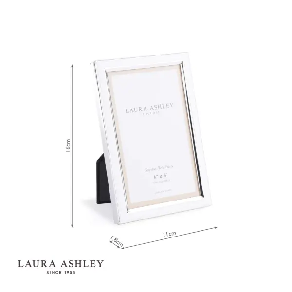 Steynton Silver Plated 4x6 Inch Photo Frame