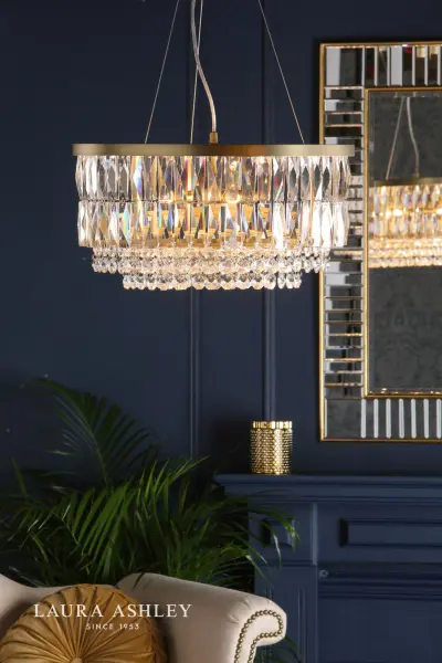 Rhosill 4 Light Pendant in Antique Brass