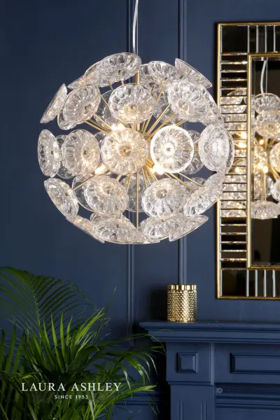 Elwick 6 Light Pendant in Antique Brass