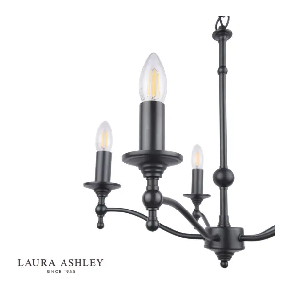 Ludchurch 5 Light Pendant in Black Finish