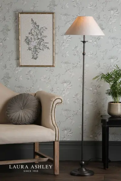 Ludchurch Black Floor Lamp C/W Shade