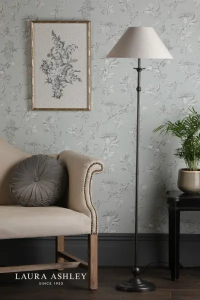 Ludchurch Black Floor Lamp C/W Shade