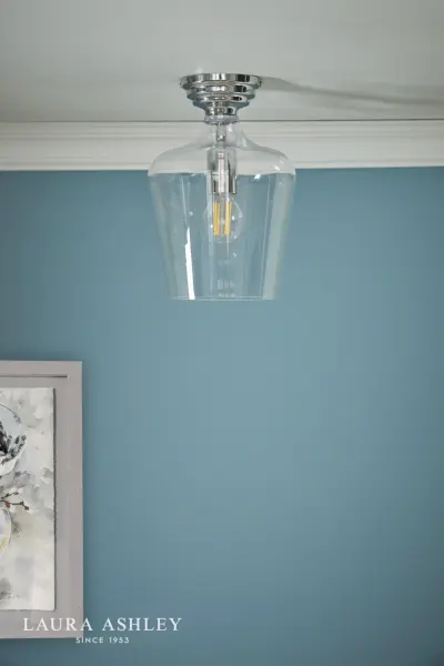 Ockley Polished Chrome Semi Flush Fitting