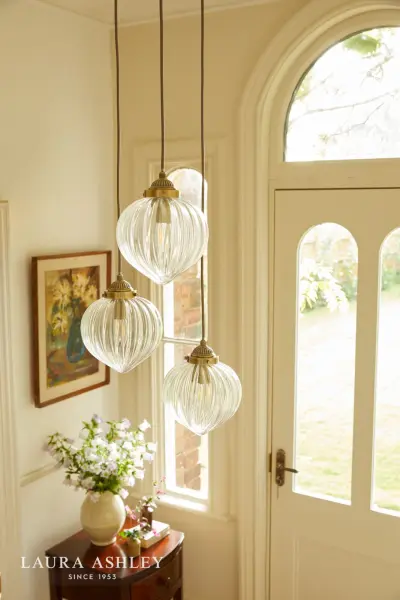 Whitham 3 Light Antique Brass Cluster Pendant