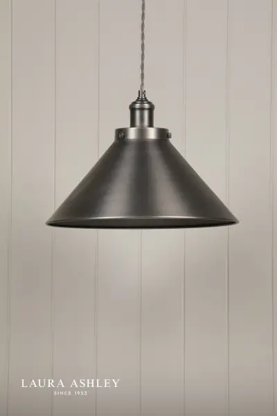 Rufus Large Industrial Nickel Pendant