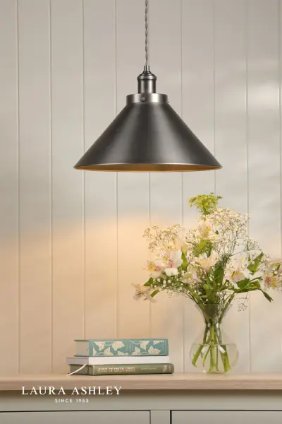 Rufus Large Industrial Nickel Pendant