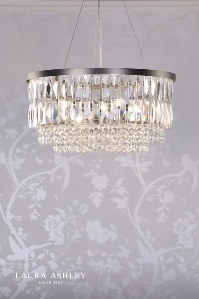 Rhosill 4 Light Pendant in Aged Pewter