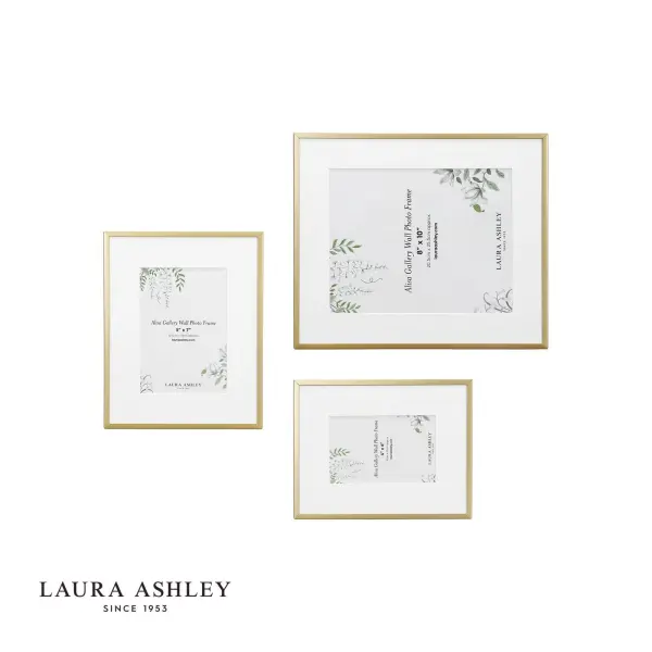 Set of 3 Alisa Matt Gold Photo Frames