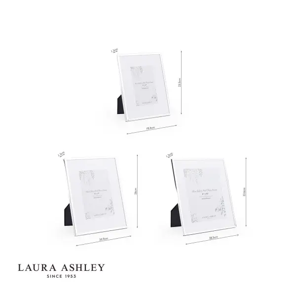 Set of 3 Alisa Polished Silver Photo Frames