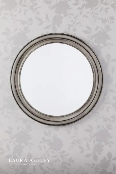 Tate Mirror Grey Distressed Wood 60cm