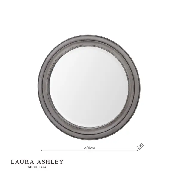 Tate Mirror Grey Distressed Wood 60cm