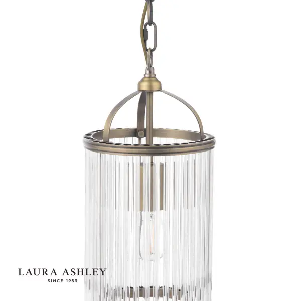Sutton Single Antique Brass Pendant