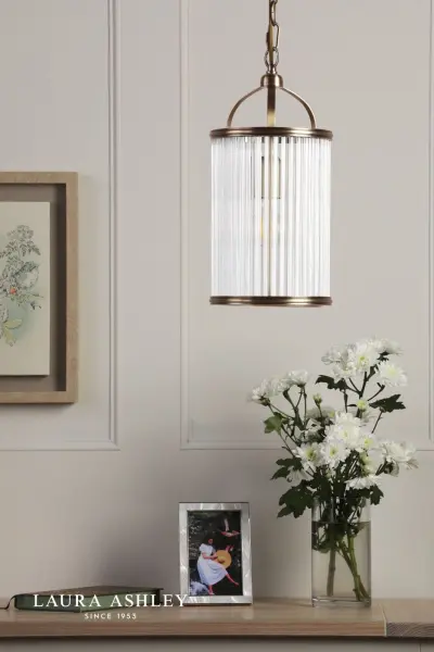Sutton Single Antique Brass Pendant