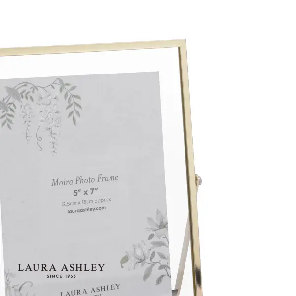 Moira 5x7 Inch Polished Gold & Glass Photo Frame