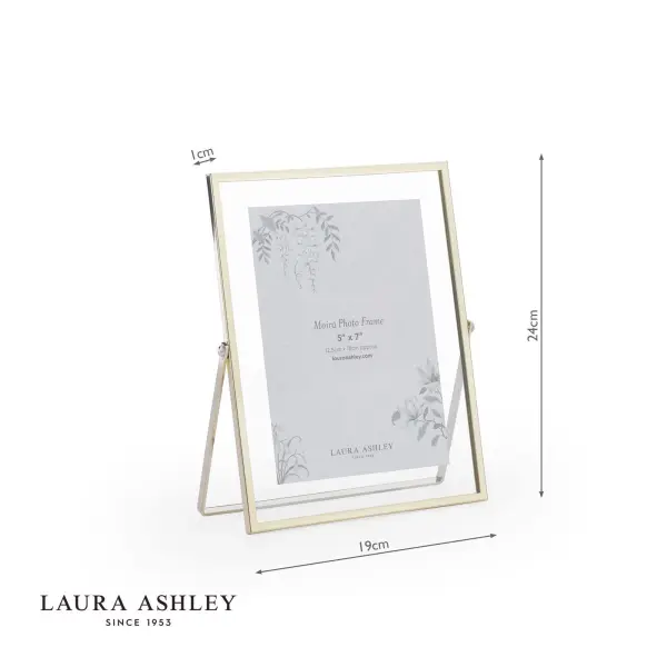 Moira 5x7 Inch Polished Gold & Glass Photo Frame