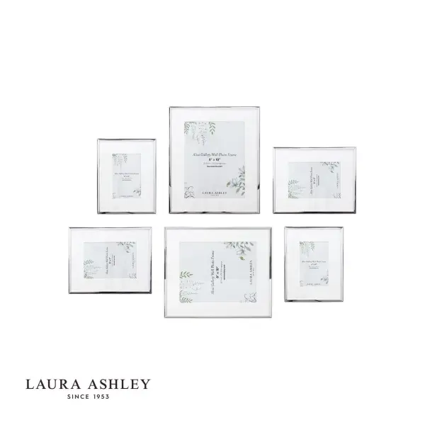 Set of 6 Alisa Polished Silver Photo Frames