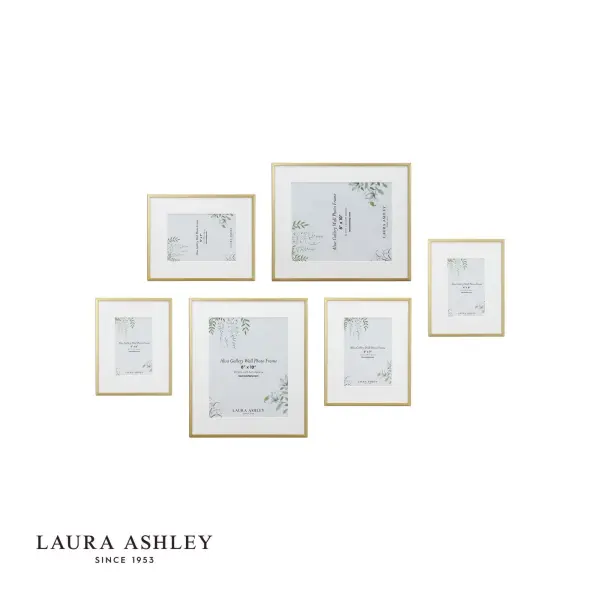 Set of 6 Alisa Matt Gold Photo Frames