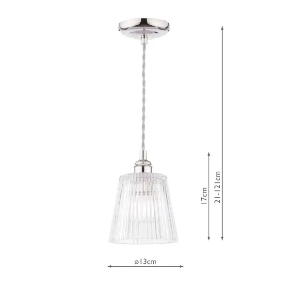 Callaghan Small Polished Nickel Pendant