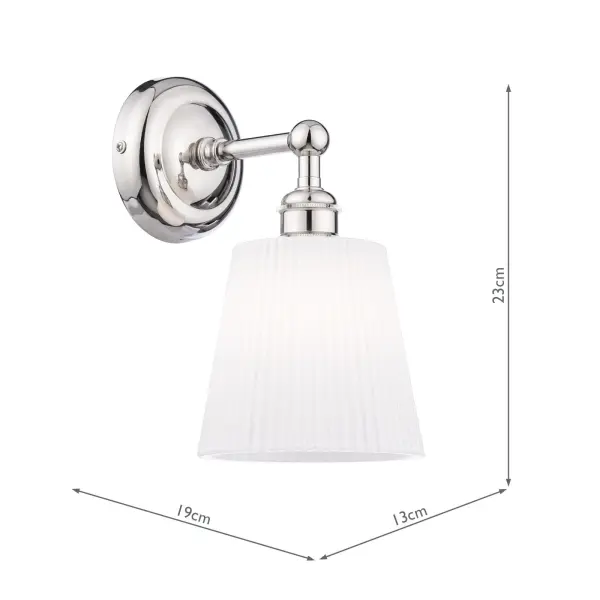 Callaghan Polished Nickel Wall Light IP44