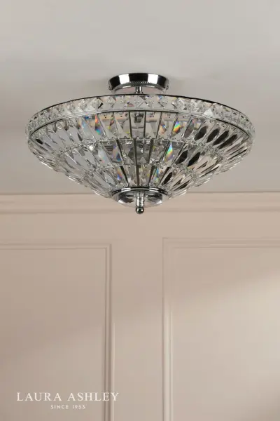 Vienna 3 Light Polished Chrome Semi Flush