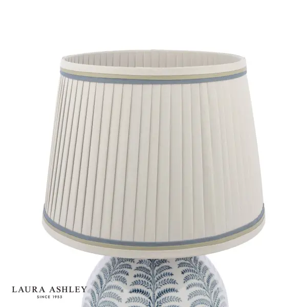 Stannard Blue Ceramic Table Lamp C/W Shade