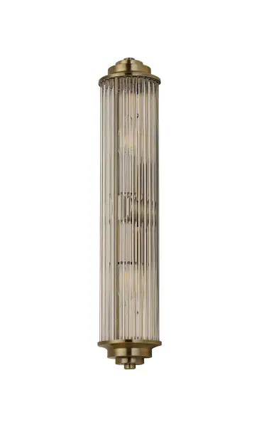 Appeal Large Flush Wall Light in Antique Brass IP44