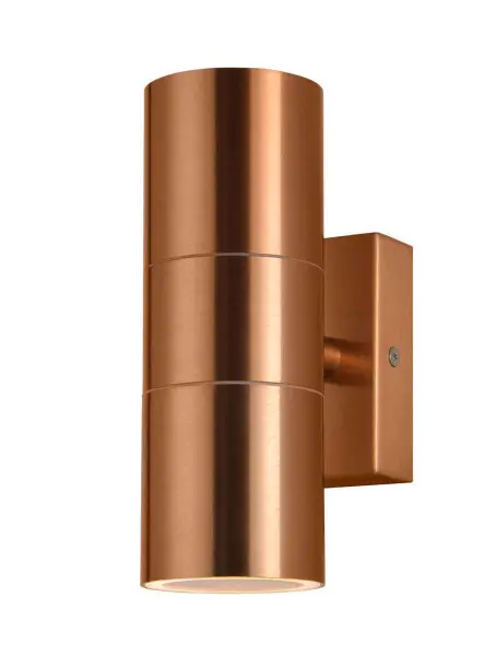 Leto Up and Down Wall Light in a Copper Finish