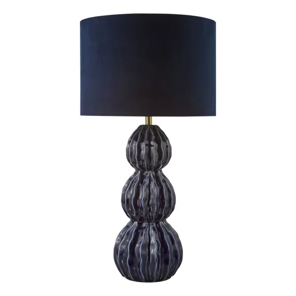 Lorelai Blue Table Lamp C/W Shade