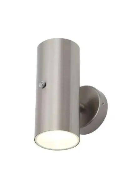 Melo Stainless Steel Up & Down Light with a Photocell Sensor IP44