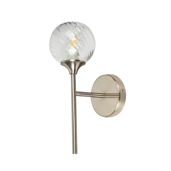 Mona Satin Chrome Wall Light