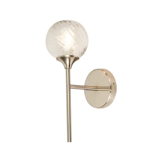 Mona Satin Chrome Wall Light