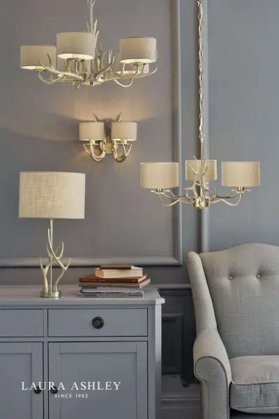 Mulroy Champagne Antler Table Lamp Base