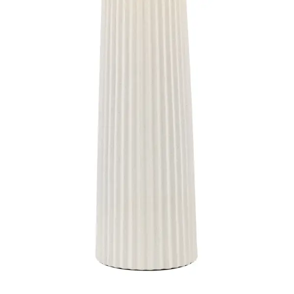 Myla White Ceramic Table Lamp C/W Shade
