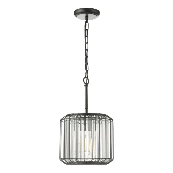 Naeva Single Black Crystal Pendant