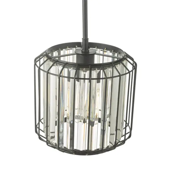 Naeva Single Black Crystal Pendant