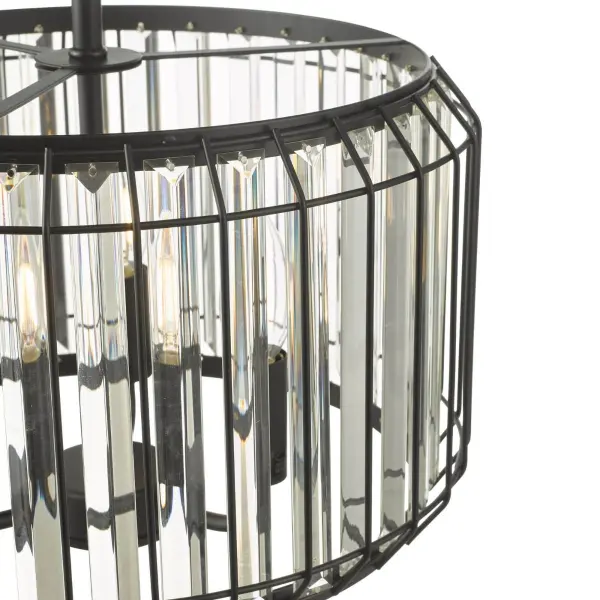 Naeva 3 Light Black Crystal Pendant