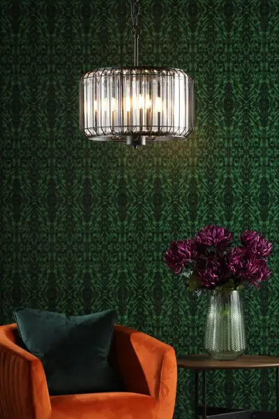 Naeva 3 Light Black Crystal Pendant