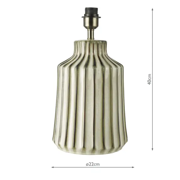 Nedra Natural Table Lamp Base Only