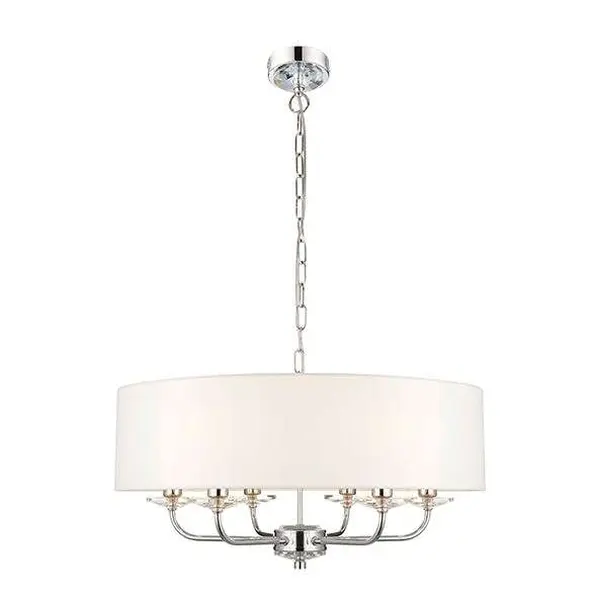 Nixon 6 Light Bright Nickel Pendant
