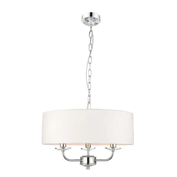 Nixon 3 Light Nickel Pendant