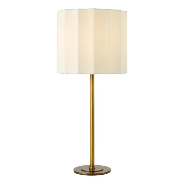 Noura Bronze Table Lamp C/W Ivory Shade