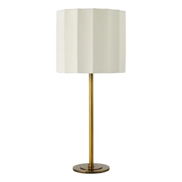 Noura Bronze Table Lamp C/W Ivory Shade